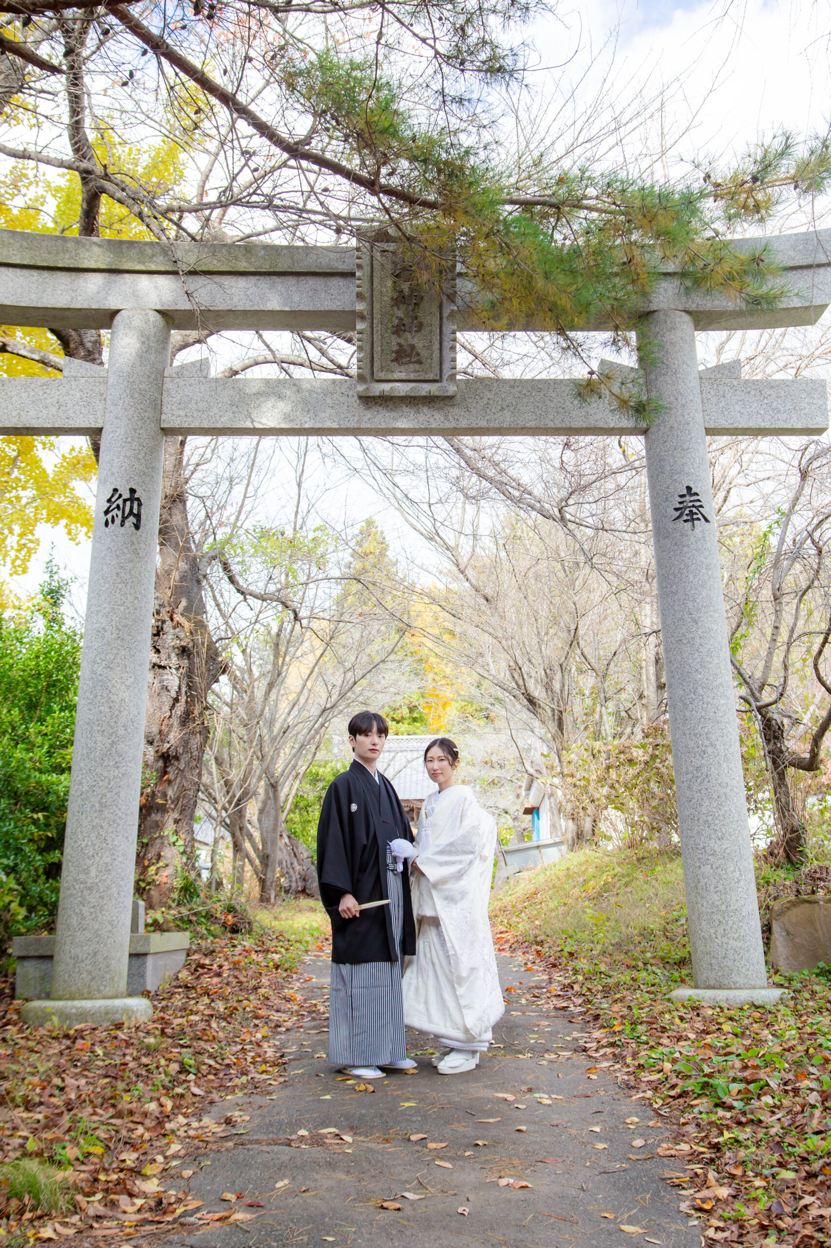 皆神神社 鳥居前